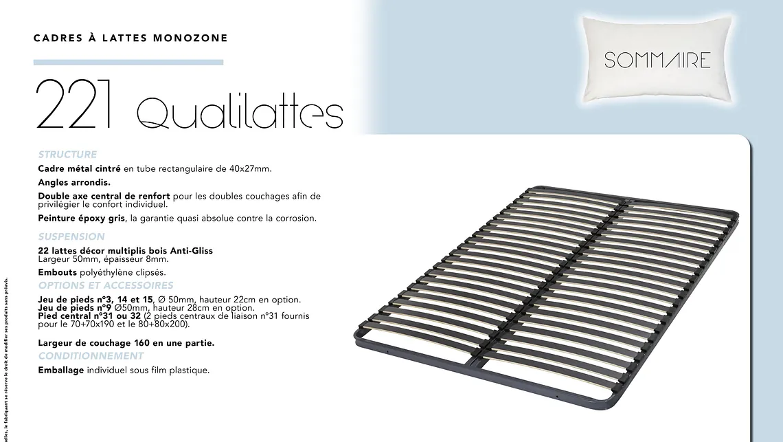 Tête de lit / Cadres à lattes